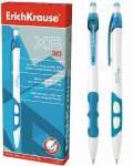 Ручка шар.авт. ERICH KRAUSE "XR-30" прозр-син.корп., 0.7мм, син.   /17721               *34278