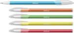 Ручка шар. ERICH KRAUSE "COCKTAIL" цв.корп. в полоску, 0,6мм, ассорти 5 цв., син.   /33518               *105964