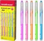 Ручка шар. ERICH KRAUSE "Ultra Glide Ergo Kids" треуг. грип, 0,7мм, асс 5 цв.корп., син.   /41539               *141515