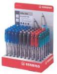 Ручка шар.  50 шт. STABILO bille 508 прозр.корп.,каучук.держ.,ни   /508/50 508*52045