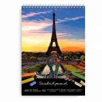 Альбом для пастели А4 30л ФЕНИКС "Париж" ЧЕРНАЯ бумага, на спирали , перф. на отрыв   /49780               *176525