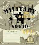 Тетрадь  12л лин. ПОЛИГРАФИКА "Military"   /24461               *48745