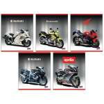 Тетрадь  12л лин. BOOM "Мотоциклы разных цветов" 5 видов   /6125111062          *63429