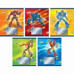 Тетрадь  12л лин. ЭКСМО "Неустрашимые роботы" 5 видов              /ТЛ124418  *113697