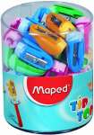 Точилка пласт. 1 отв. Maped "Tip top Elements" с мягкой вставкой, с подвесом, в дисплее   /501600              *107390