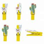 Прищепки декор. Айрис "Ламы и кактусы"   /C3574-05            *321789