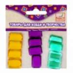 Камни декоративные  FANCY  Восьмиугольники 1,3*1,6см, 12 шт, полимерные   /FD020091            *122820