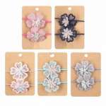 Резинка для волос КОКОС "Цветок" 4см, 2шт, асс   /202035              *315476