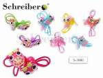 Резинка для волос Schreiber "Совушки" 2 штуки, подвес   /S 3006              *141619