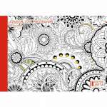 Альбом для рис. склейка 20л карт.мел. ЭКСМО "Цветочная мозаика" блок 110г/м,раскраска на обложке   /А201562             *144176