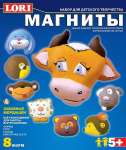 Фигурки на магнитах LORI барельефы "Забавные  мордашки"   /М-003     *31790
