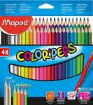 Карандаши 48 цв MAPED "Color Peps" трехгранные,ударопроч.,карт.европодвес   /832048              *136912