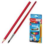 Карандаши акв. 12 цв MAPED "Color Peps" с кисточкой   /836011              *131118