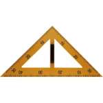 Треугольник для классной доски пласт. deVENTE 45/45/90 град.   /5097801             *300056