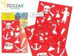 Трафарет TUKZAR раскраска "Пираты" 20*25см гибкий пластик   /TZ 15520            *121269