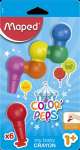 Мелки пластиковые  6 цв. Maped "COLOR'PEPS BABY" фигурные, карт.европодвес   /863106              *168000
