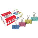 Зажим для бумаг 25 мм deVENTE 12 шт., цветные   /4131315             *307081