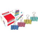 Зажим для бумаг 41 мм deVENTE 12 шт., цветные   /4131317             *307082