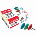 Кнопки-гвоздики  deVENTE  100 шт. цветные   /4132305             *322702