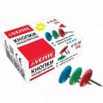 Кнопки-гвоздики цветные deVENTE  50 шт. к/к   /4132404             *322713