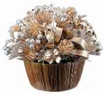 Декор МАГИЯ ЗОЛОТА в горшочке 14*16см, цв.золотой                  /31519     *92169