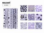 Бумага упаковочная Mazari 50*70см "Металлизированная с узором" ассорти   /M-9082              *175196