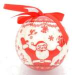 Набор шаров блестящих WINTER WINGS "Веселый дед мороз" 7,5см, 4ш   /N180946   *120213