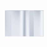 Обложка ПВХ 220*460мм  д/дневника и тетр, диктат.матер., учебн.унив ALINGAR прозр.с пр.клапан 110мкм   /AL7381              *324855