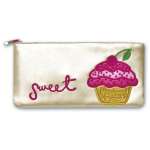 Пенал-космет. кожзам. ФЕНИКС "Пирожное" аппликация, 20*10см   /47754     *162598