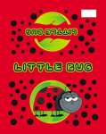 Пенал матерч. КАНЦБУРГ 1отд. средний 206х115, л/т, "Божья коровка" серебо, конгрев   /81П26               *167023