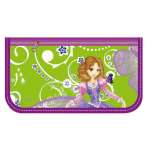 Пенал-космет. матерч. ПЧЁЛКА  "Принцесса с бабочками" на молнии,печать на ткани   /К-5                 *145894