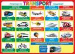 Плакат обучающий 50*70см МИР ОТКРЫТОК "Transport"   /0-02-287            *128007