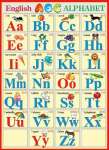 Плакат обучающий 70*50см МИР ОТКРЫТОК "Алфавит английский"   /0-02-417            *170155