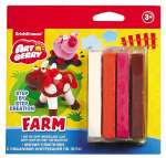 Пластилин   4 цв  ERICH KRAUSE Atrberry "Farm Step-by-step " мягкий, инструкция   /38543               *121992