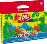 Пластилин   6 цв ERICH KRAUSE Artberry Neon 144г, мягкий в карт/уп, европодвес   /38987               *130103