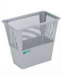 Корзина для бумаг СТАММ прямоугольная, сетчатая, 12 литров, серая   /КР32                *142898