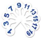 Веер ПЧЁЛКА кругл.,больш.,цифры 1-20   /Ц-01                *2917