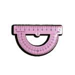 Транспортир пласт. 10 см ПЧЁЛКА 180 град. (ТП-01)   /ТП-10               *222