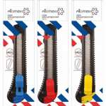 Нож канц. 18мм. Attomex пластик. блист.   /4090301             *300638