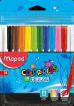 Фломастеры  10 цв. MAPED "Color Peps Ocean" супер смываемые   /845724              *134245