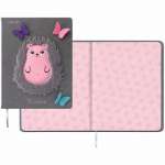 Дневник элит.переплет иск.кожа  deVENTE аппл., цв. печать,"Cute Hedgehog"   /2020234             *336524