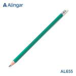 Карандаш HB ALINGAR пластик., картон.европодв., c/л, зел.корп.   /AL655               *116559