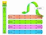 Линейка пласт. 30 см Mazari гибкая, асс.4 цв.   /M-5572              *152803