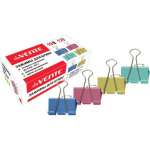 Зажим для бумаг 19 мм deVENTE 12 шт., цветные   /4131314             *306450