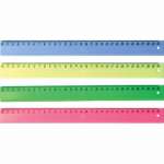 Линейка пласт. 30 см deVENTE "Air Fluo" непрозр., неон, асс   /5091503             *337672