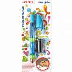 Ручка перо deVENTE "Easy Writer" среднее, + 2 баллона 0,8мл. синий   /5100901             *327267