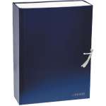 Короб архивный б/в 12 см deVENTE с завязками на шнурках, складной, синий   /3010567             *343334