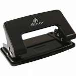 Дырокол  20 лист. мет. Attomex с линейкой, , черный   /4020306             *317575