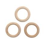 Кольцо деревянное АЙРИС 50 мм, натуральный   /559705              *323130