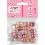 Бусины-шармы  deVENTE "Pink Sunset" 8*14м акрил 20шт. розовое ассорти   /8001204             *343442